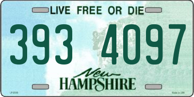 NH license plate 3934097