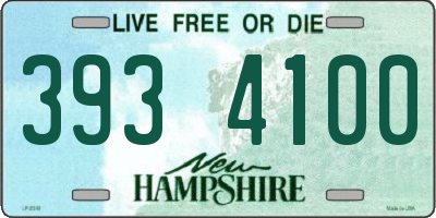 NH license plate 3934100