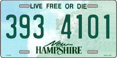 NH license plate 3934101