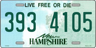 NH license plate 3934105
