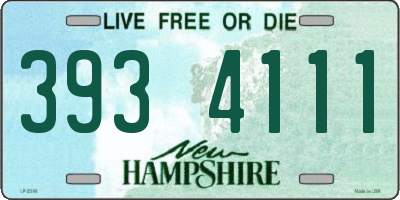 NH license plate 3934111