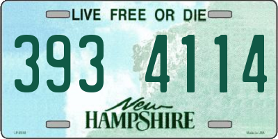NH license plate 3934114