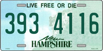 NH license plate 3934116
