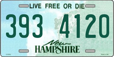 NH license plate 3934120