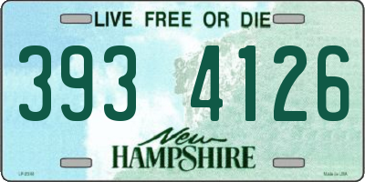 NH license plate 3934126