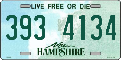 NH license plate 3934134