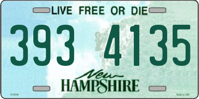 NH license plate 3934135