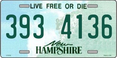 NH license plate 3934136