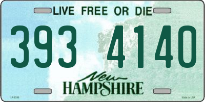 NH license plate 3934140