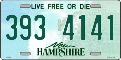 NH license plate 3934141
