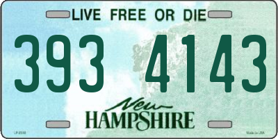 NH license plate 3934143