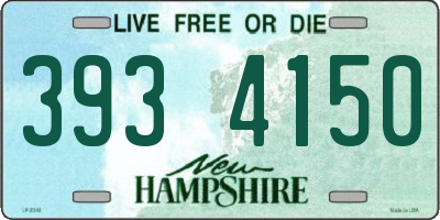 NH license plate 3934150