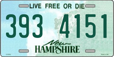 NH license plate 3934151