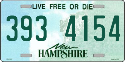 NH license plate 3934154