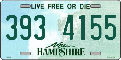 NH license plate 3934155