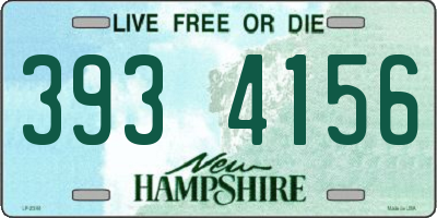 NH license plate 3934156