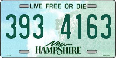 NH license plate 3934163