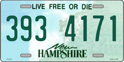 NH license plate 3934171