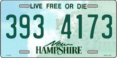 NH license plate 3934173