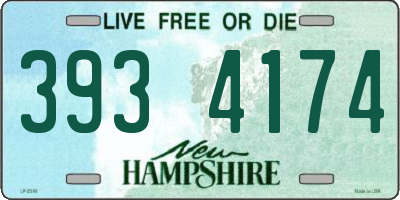 NH license plate 3934174