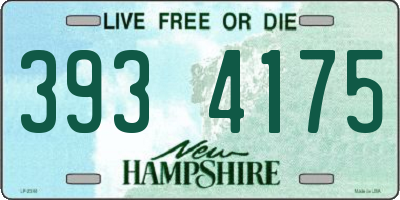 NH license plate 3934175