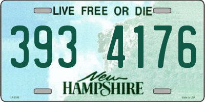 NH license plate 3934176