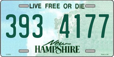 NH license plate 3934177