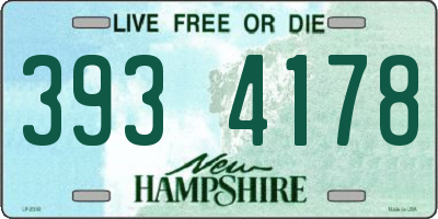 NH license plate 3934178