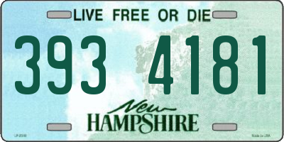 NH license plate 3934181