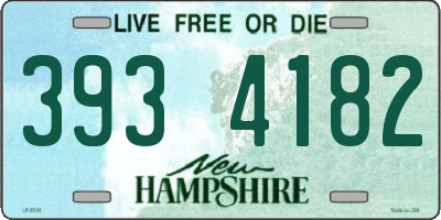 NH license plate 3934182