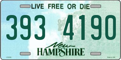 NH license plate 3934190