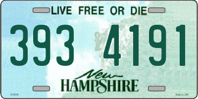NH license plate 3934191