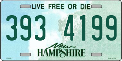 NH license plate 3934199