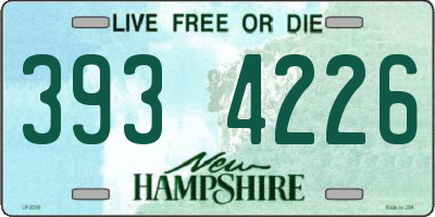 NH license plate 3934226