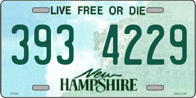NH license plate 3934229