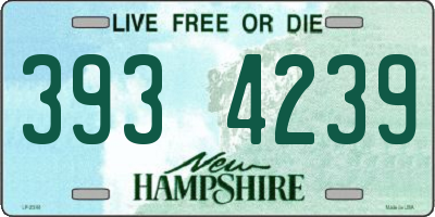 NH license plate 3934239