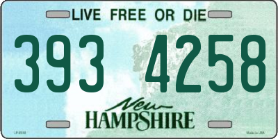 NH license plate 3934258