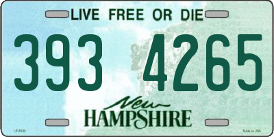 NH license plate 3934265