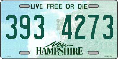 NH license plate 3934273