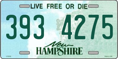 NH license plate 3934275