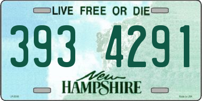 NH license plate 3934291