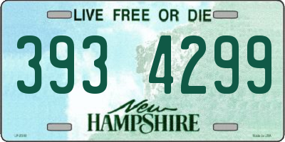 NH license plate 3934299