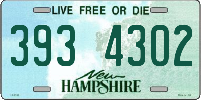 NH license plate 3934302