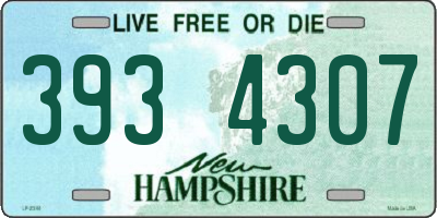 NH license plate 3934307