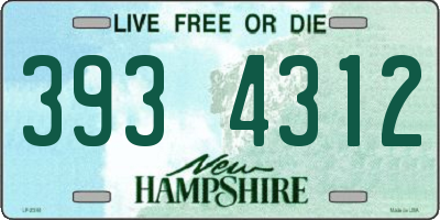 NH license plate 3934312