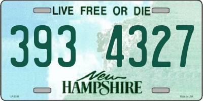 NH license plate 3934327