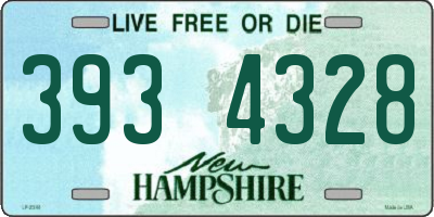 NH license plate 3934328