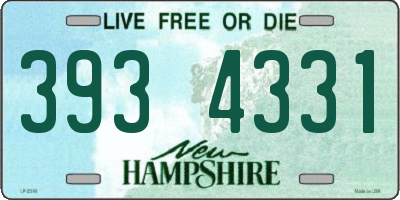 NH license plate 3934331