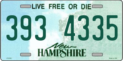 NH license plate 3934335
