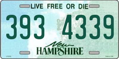 NH license plate 3934339